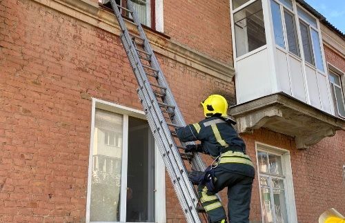 В Олександрії рятувальникам прийшлось влізти через вікно, щоб врятувати жінку