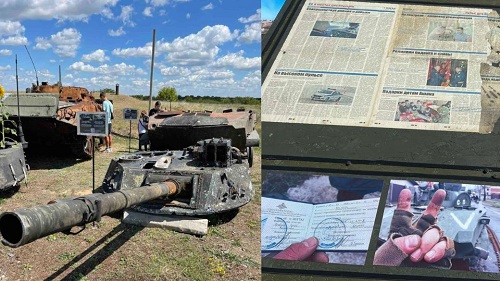 Виставка знищеної російської військової техніки відкрилася на Кіровоградщині