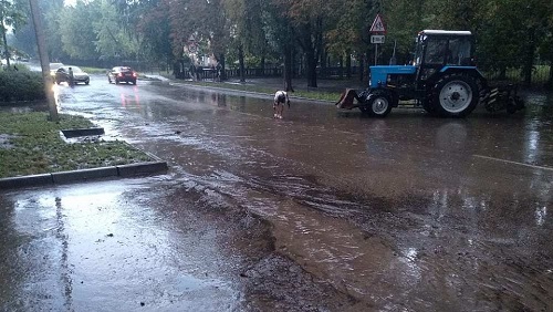 Підтоплення, повалені дерева, зірвані дахи: комунальники Кропивницького ліквідують наслідки негоди