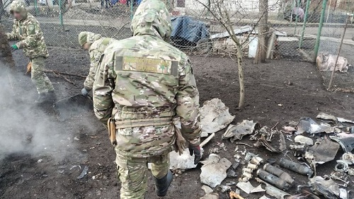Уламки збитої ракети / Фото: Суспільне Кропивницький
