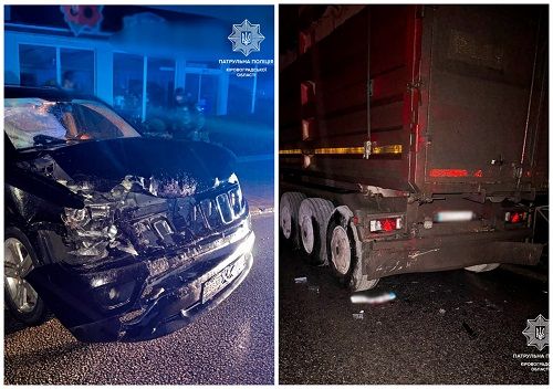 В Кропивницькому водій легковика в’їхав в вантажівку