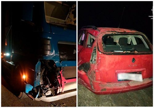 На Кіровоградщині легковик в’їхав у вантажівку