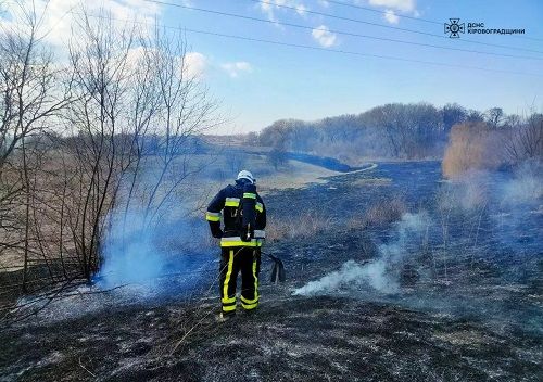 На Кіровоградщині рятувальники приборкали 36 пожеж на відкритих ділянках