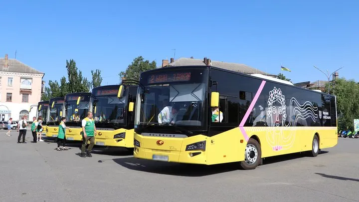 Міські автобуси забезпечують сполучення між районами Олександрії та населеними пунктами громади.