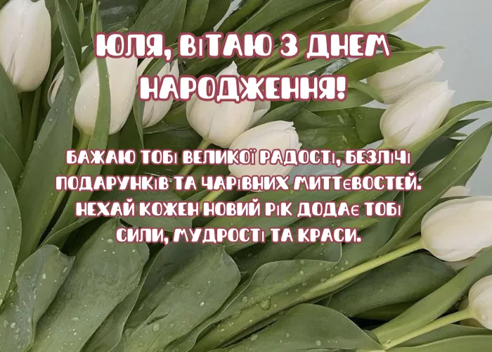 З Днем народження Юля